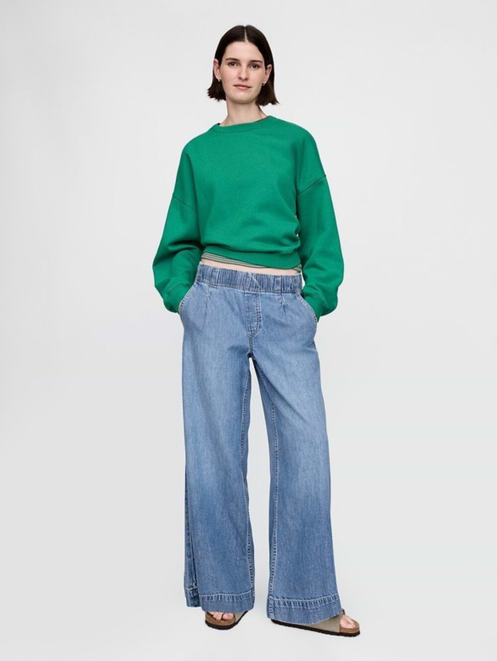 GAP Light Blue Elastic Waist Jeans